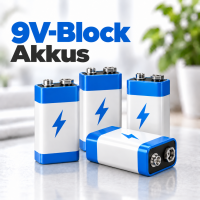 9V Block Akkus und 9 Volt Akkus für zahlreiche Anwendungen