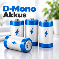D / Mono Akkus als wiederaufladbare D-Zellen für zahlreiche Anwendungen
