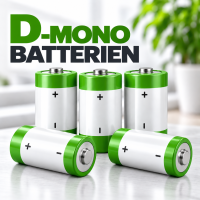 D-/Mono-Batterien für Taschenlampen, Radios und Industrieanwendungen
