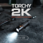 Preview: NEBO TORCHY 2K LED-Taschenlampe 2000 Lumen mit MagDock USB & Akku