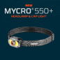 Preview: NEBO MYCRO 550+ LED-Stirnlampe Grau 550 Lumen mit USB-C-Akku & Cap-Clip