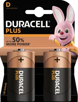 DURACELL Plus Batterie D Mono MN1300 LR20 - 2er Pack
