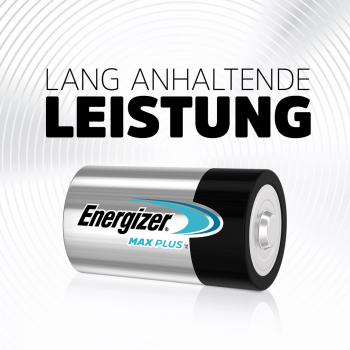 Preview: Energizer MAXPlus Batterie Mono - D - LR20 - 2er Blister