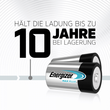 Preview: Energizer MAXPlus Batterie Mono - D - LR20 - 2er Blister
