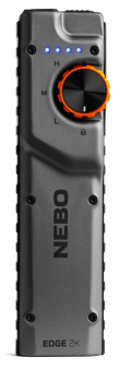 Preview: NEBO EDGE 2K LED-Taschenlampe 2000 Lumen USB-C mit Akku & Clip