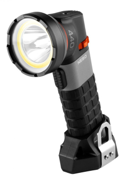 NEBO LUXTREME SL25R LED-Suchscheinwerfer mit 500 Lumen, 400 Meter Reichweite, COB-Flutlicht, Magnetfuß und wiederaufladbarem Akku