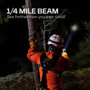 NEBO LUXTREME SL25R LED-Suchscheinwerfer 500 Lumen 400 m mit Akku