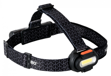 NEBO EINSTEIN 1500 FLEX LED-Stirnlampe mit 1500 Lumen, rotem COB-Licht, verstellbarem Kopfband und 18650-Lithium-Ionen-Akku