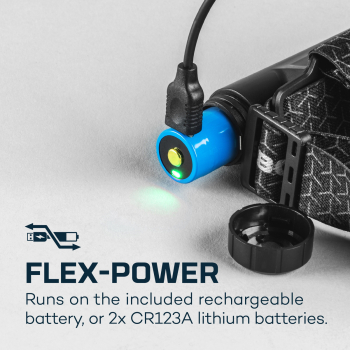 NEBO EINSTEIN 1500 FLEX LED-Stirnlampe 1500 Lumen mit Akku & Hybrid