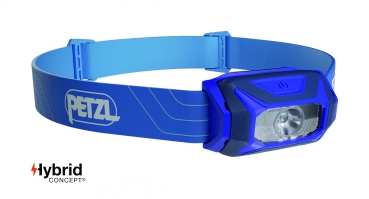 Petzl Stirnlampe TIKKINA Blau E060AA01 inkl. 3 x AAA Batterien - max. 300 Lumen