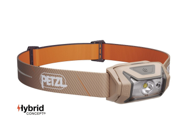 Petzl TIKKA CORE E067AB02 Stirnlampe Braun 450 Lumen mit CORE-Akku