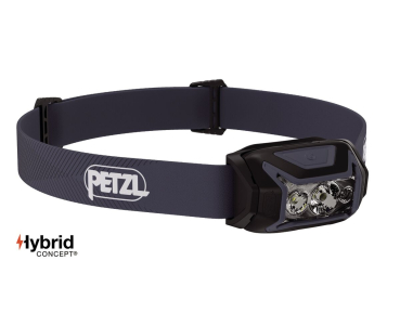 Petzl ACTIK Schwarz E063AB00 Stirnlampe 450 Lumen mit Rotlicht und 3 AAA-Batterien