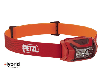 Petzl ACTIK Blau E063AB01 Stirnlampe 450 Lumen mit Rotlicht und 3 AAA-Batterien