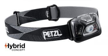 Petzl TIKKA Schwarz E093FA00 Stirnlampe 300 Lumen mit Rotlicht und 3 AAA-Batterien