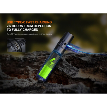 Preview: Fenix PD36R V2.0 LED Taschenlampe 1700 Lumen USB-C inkl. 5000mAh Akku