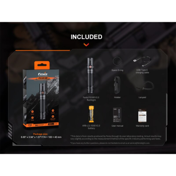 Fenix PD36R V2.0 LED Taschenlampe 1700 Lumen USB-C inkl. 5000mAh Akku