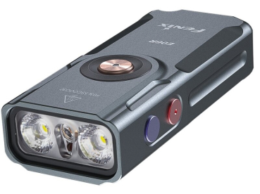 Fenix E06R Schlüsselbundleuchte Grau 700 Lumen UV-Licht roter Laser USB-C