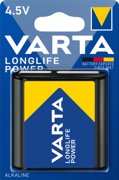 Varta Longlife Power 4912 Alkaline 3LR12 Flachbatterie 4,5V - 1er Blister