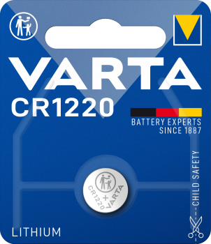 5x VARTA Batterien Lithium Knopfzellen CR1220 1er Blister 