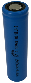 Preview: INFINIO APR18650M1 LiFePO4 Akku 3,2 V 1500 mAh 18650 Flat Top