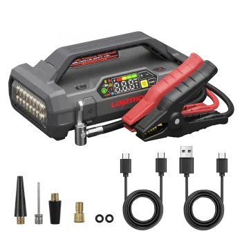 LOKITHOR JA302 PRO 12V-Starthilfegerät mit 3000 A Spitzenstrom, 150-PSI-Reifenkompressor, ConnectMax und USB-C-Powerbank