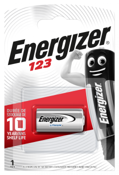 Energizer 123 EL123AP CR123A Lithium Batterie 3V im 1er Blister