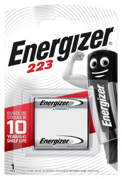 Energizer 223 CR-P2 EL223 Lithium Batterie 6V im 1er Blister