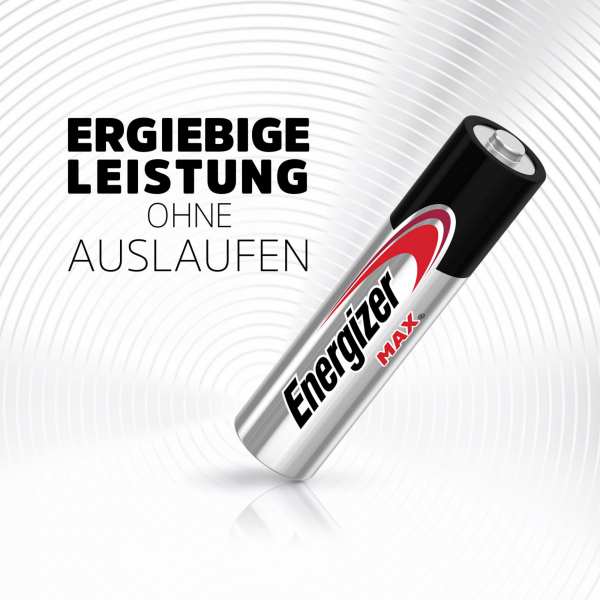 Energizer Max Alkaline Batterie Micro - AAA - LR03 - 4er Blister