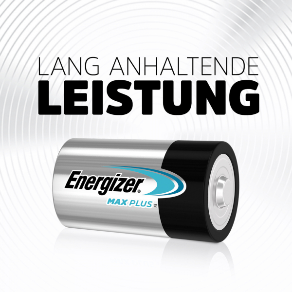 Energizer MAXPlus Batterie Mono - D - LR20 - 2er Blister