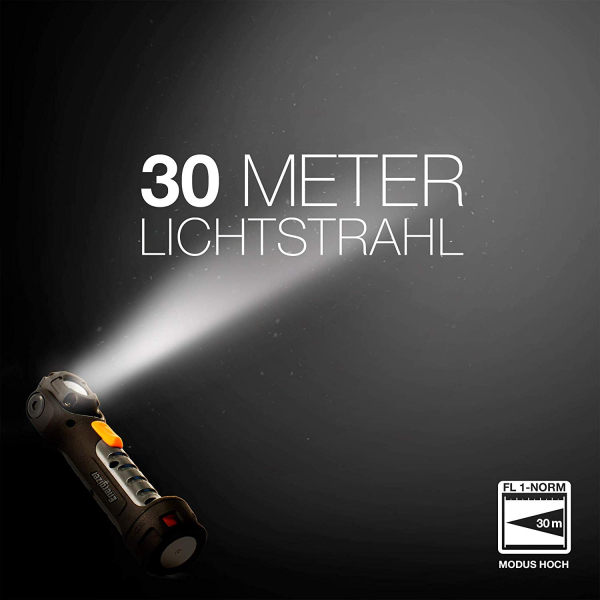 Energizer Pro Hardcase PIVOT PLUS Taschenlampe inkl. 2 AA Batterien