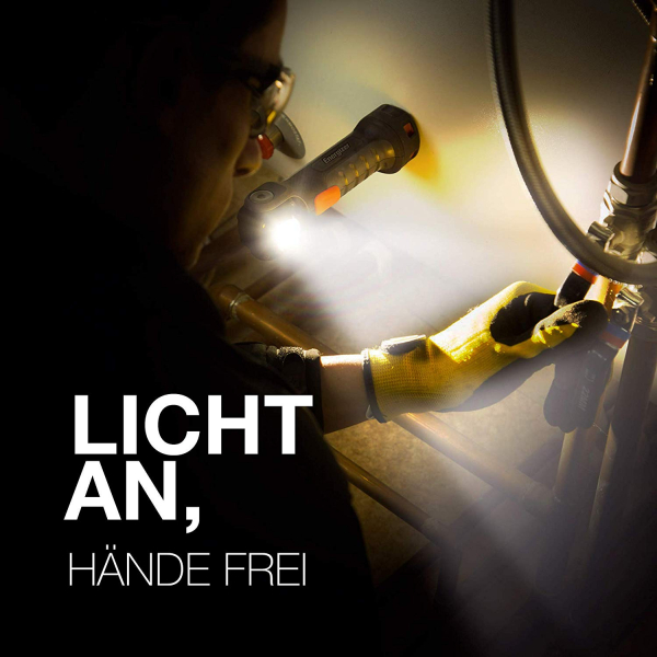 Energizer Pro Hardcase PIVOT PLUS Taschenlampe inkl. 2 AA Batterien