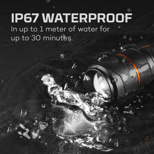 NEBO Taschenlampe DAVINCI™ 1000 wiederaufladbar, 6-​Fach Zoom mit max. 1000 Lumen