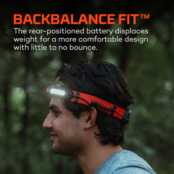 NEBO Kopfleuchte CURVBEAM 600 FLEX hybrid max. 600 Lumen