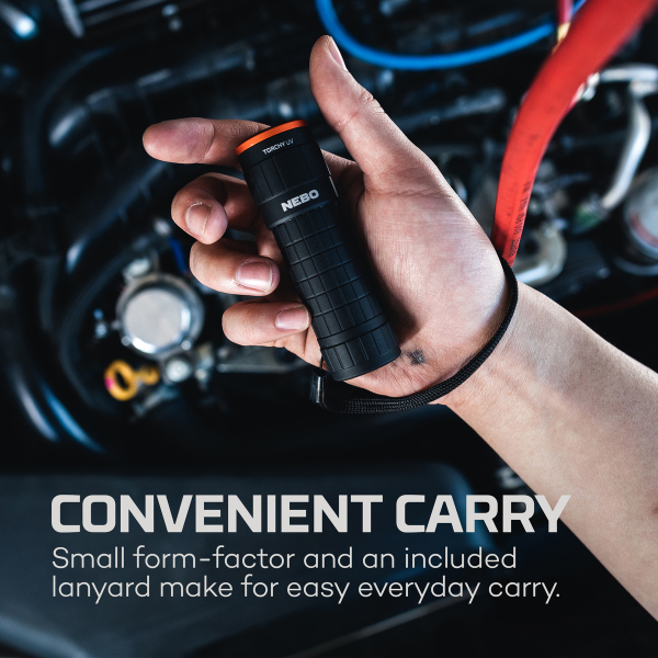 NEBO UV-Taschenlampe TORCHY UV Dual-​Band (365nm + 395nm) inkl. Batterien