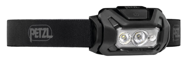 PETZL ARIA 2 RGB E070BB00 Stirnlampe Schwarz 450 Lumen IP67