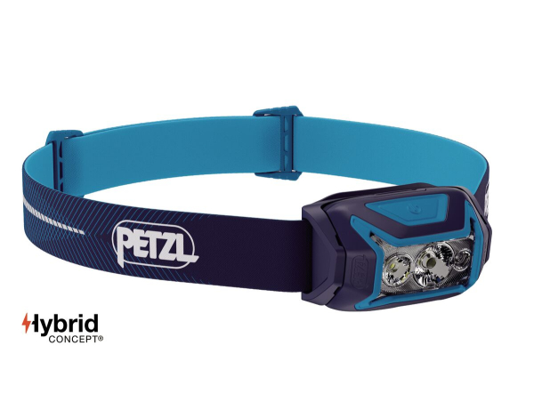 Petzl ACTIK CORE Blau E065AB01 Stirnlampe 625 Lumen mit CORE Akku