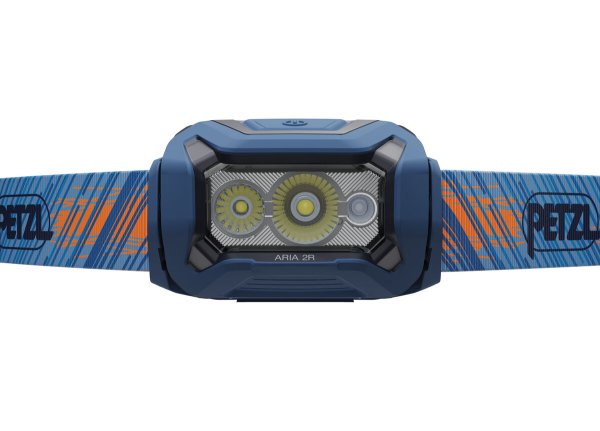 PETZL ARIA 2R RGB E070DA03 Akku-Stirnlampe Blau 625 Lumen