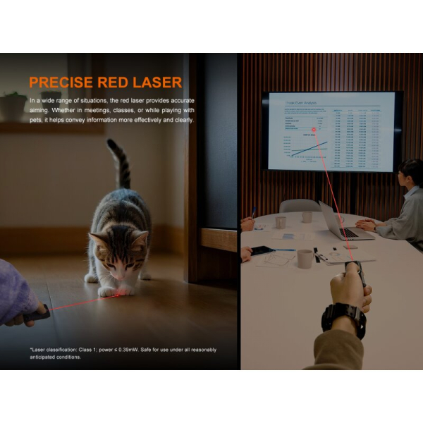 Fenix E06R Schlüsselbundleuchte 700 Lumen UV-Licht roter Laser USB-C Grau