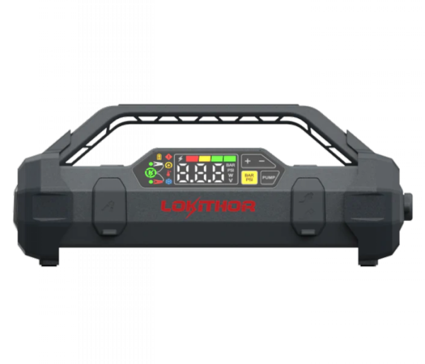 LOKITHOR JA302 PRO Jumpstarter 12V 3000A mit Kompressor 150 PSI & Powerbank