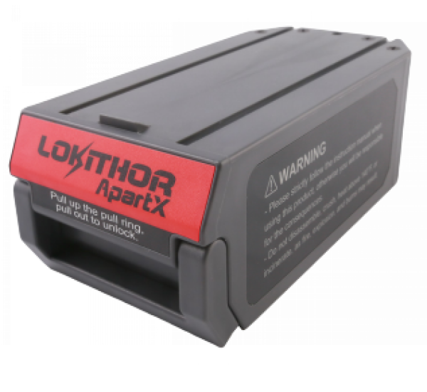 LOKITHOR LO-LIPOX Lithium-Polymer-Ersatzakku mit 26500 mAh, 98 Wh und 4000 A Spitzenstrom für ApartX Starthilfegerät