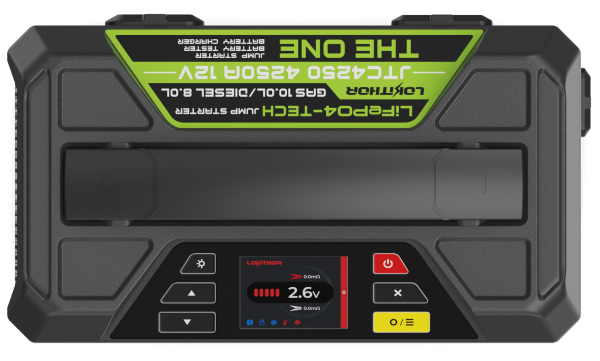 LOKITHOR JTC4250 The One Starthilfegerät 4250A mit Batterieladegerät & Tester