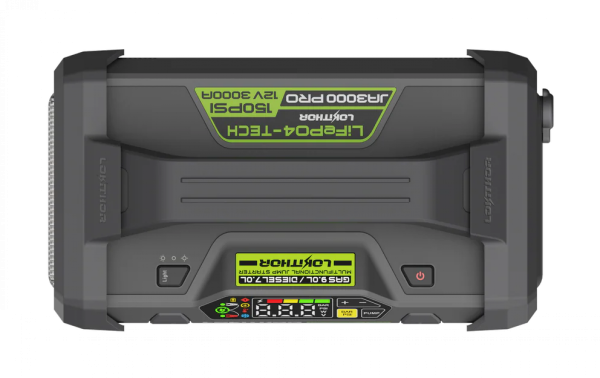 LOKITHOR JA3000 PRO Jumpstarter 12V 3000A LiFePO4 mit Kompressor & ConnectMax