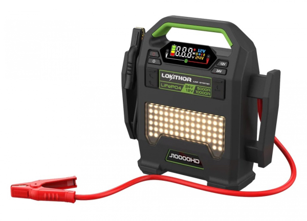 LOKITHOR J10000HD Jumpstarter 12V/24V 10000A LiFePO4 Heavy Duty