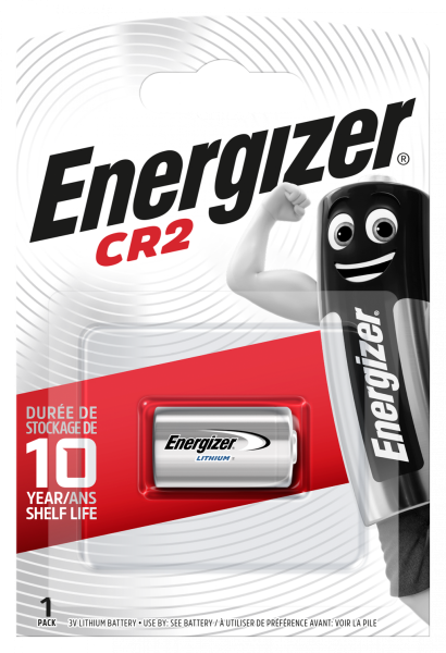 Energizer CR2 EL1CR2 Lithium Batterie 3V 800mAh im 1er Blister