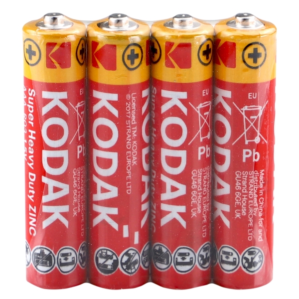 200 x Kodak AAA Micro LR03 Batterie 1,5V 1200mAh Extra Heavy Duty RED 200 Stück 