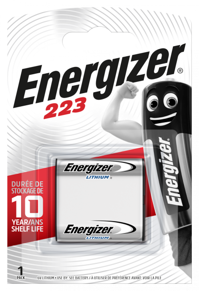 Energizer 223 CR-P2 EL223 Lithium Batterie 6V im 1er Blister