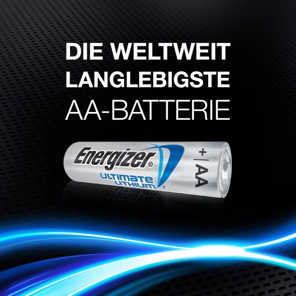 10 x Energizer Lithium Batterie AA Mignon LR6 FR6 MP3 Photo 1,5 V lose L91 