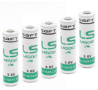 5x Saft LS14500 Lithium-Thionylchlorid Batterie 3,6V 2600mAh AA