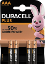 DURACELL Plus Batterie AAA Micro 4er Pack