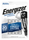 Energizer Ultimate Lithium Batterie L92 AAA Micro 4er Pack